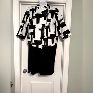 Chicos size 3 jacket. Classic black and white.